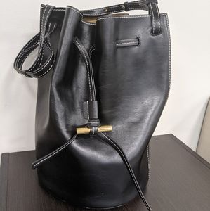 Stella McCartney Vegan Leather Black Bucket Bag